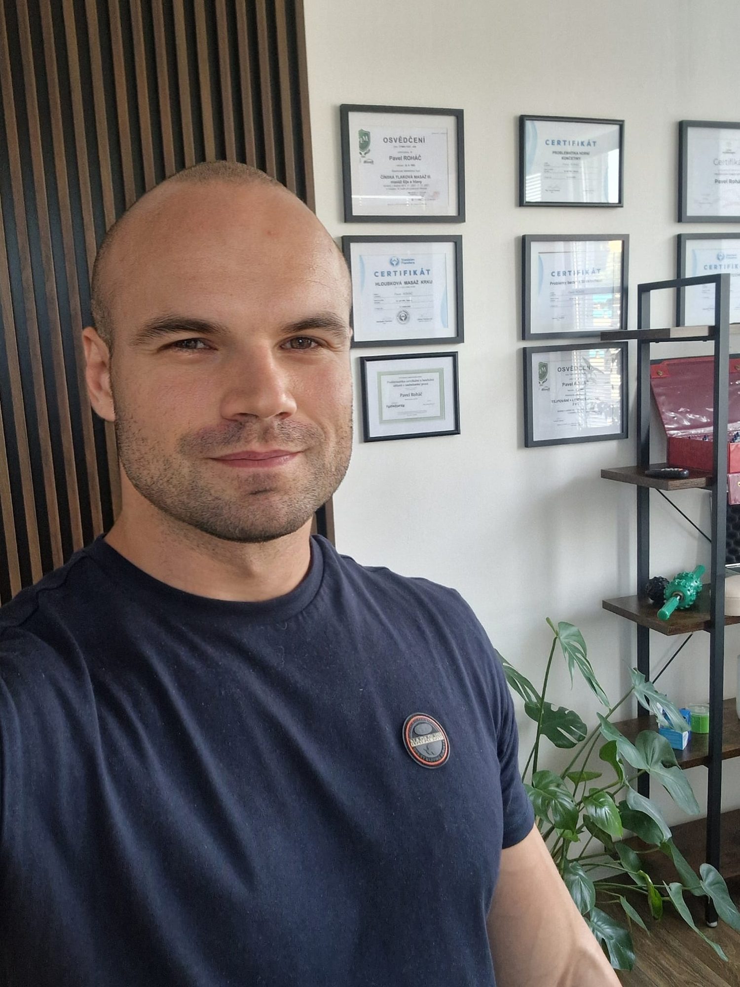 Pavel Roháč v masérně Deep Recovery
